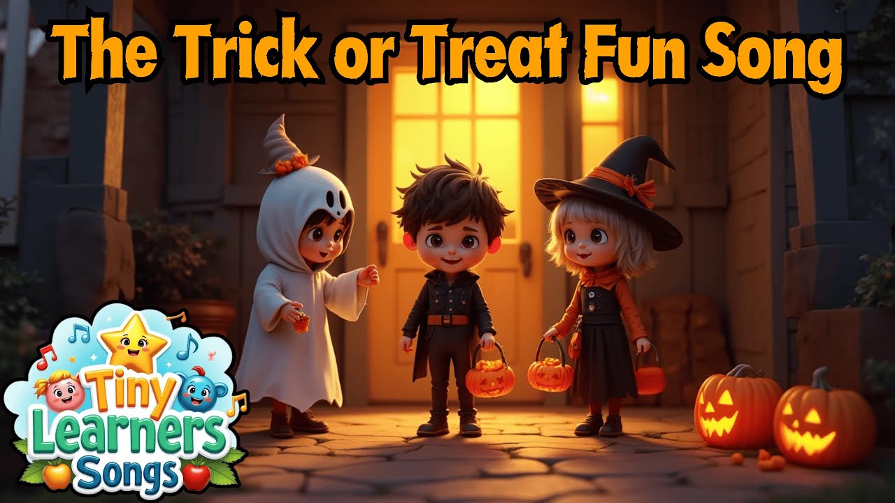 🎃 Trick or Treat Fun Song 👻 | Halloween Song for Kids | Tiny Learners ...