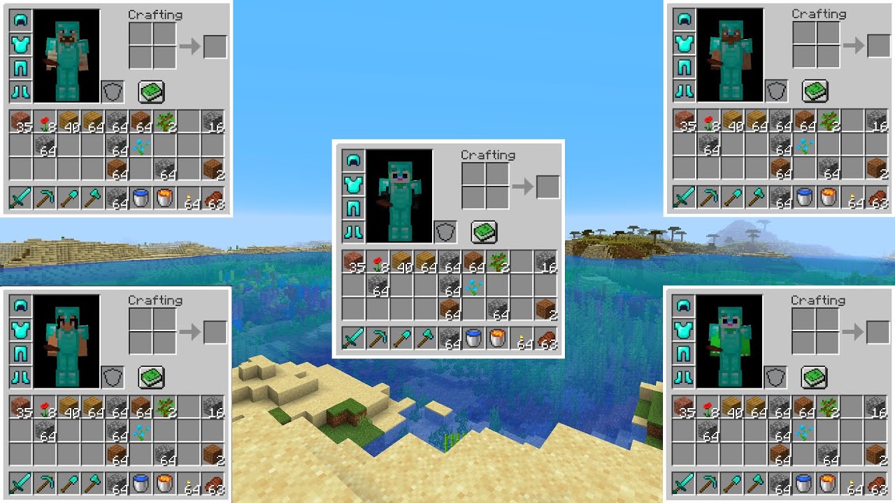 10 Personas Jugamos Minecraft Con Inventarios Unidos