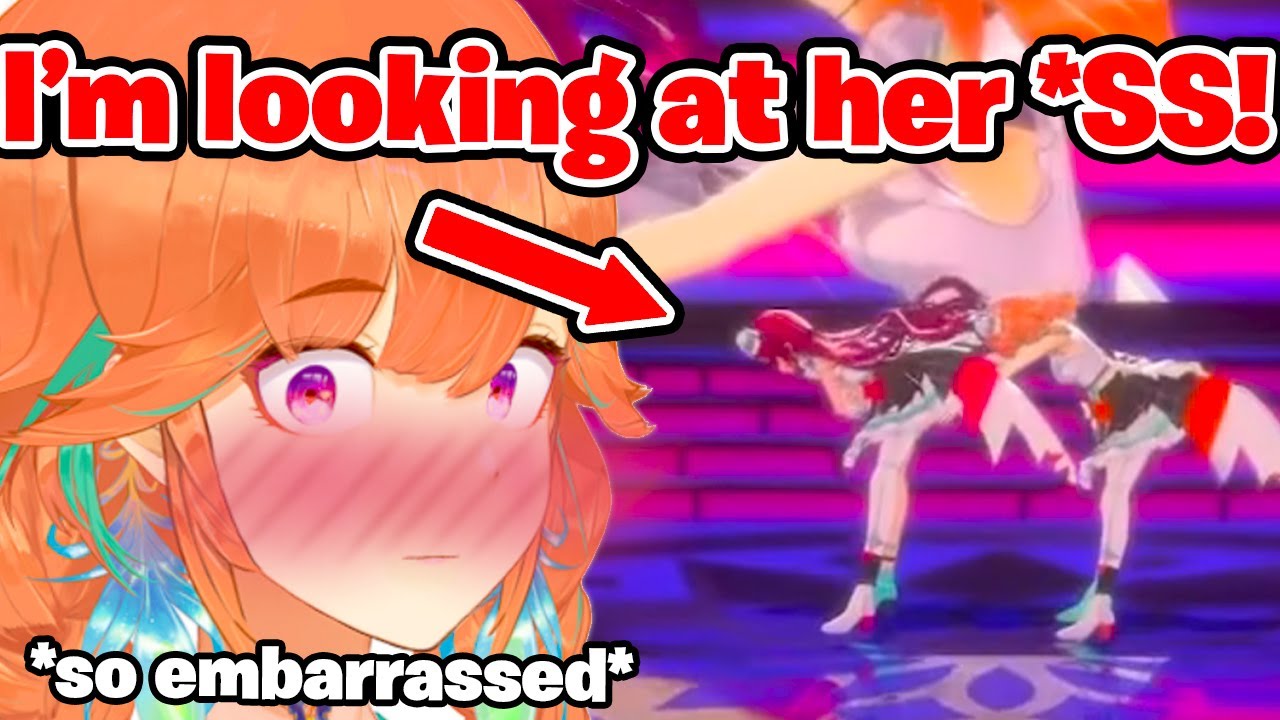 Kiara Reacts to 'Kiara Looking at IRyS's Butt' in Her 3D Concert 【Hololive EN】