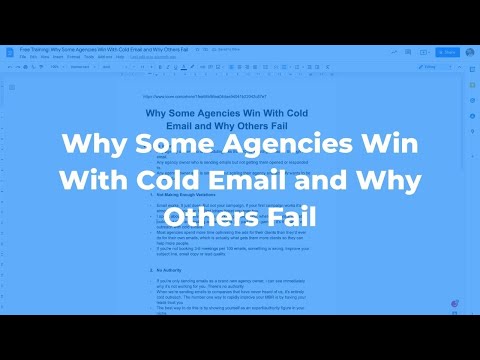Why Some Agencies Win With Cold Email and Why Others Fail