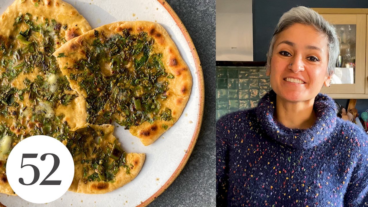Chetna Makes Green Chile Naan | At Home With Us | Food52
