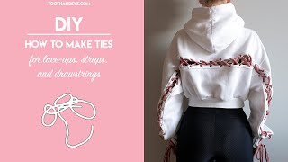 || DIY || How to Make Ties for Lace-ups, Straps, and Drawstrings by Tooth & Eye 522 views 4 years ago 7 minutes, 20 seconds