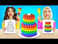 WHO DECORATES BETTER? Best Ideas for Cake Decorating! Eating Creative Desserts by RATATA CHALLENGE