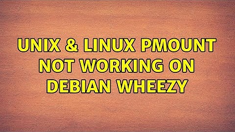 Unix & Linux: pmount not working on Debian wheezy (2 Solutions!!)