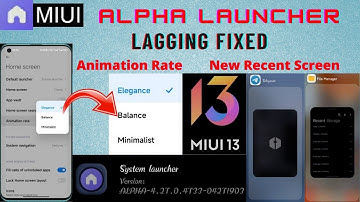 MIUI 13 Alpha Launcher Released | New Animation And Performance Improvements | Tamil