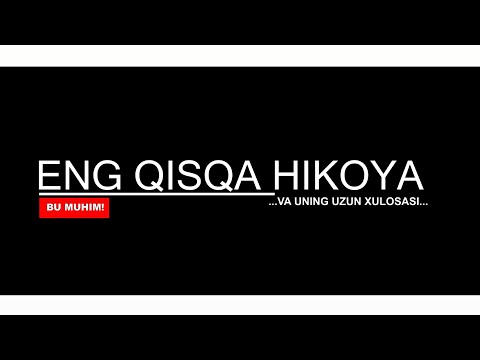 Video: Qisqa Hikoya Qanday Yoziladi