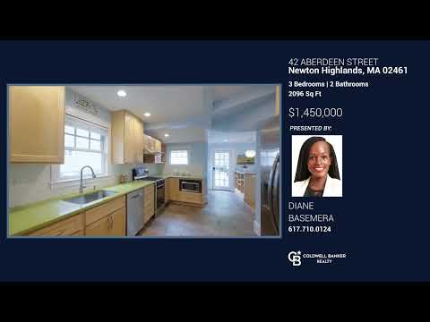 42 Aberdeen Street, Newton Highlands, MA home video tour