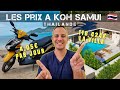 Les prix  koh samui en thalande