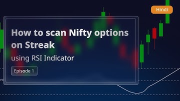 How to scan Nifty options on Streak हिंदी | Episode 1 | RSI indicator