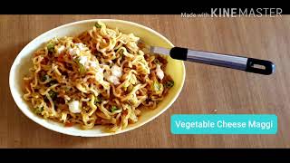 Very Tempting and Yummy Veg Cheese Maggi | वेज चीज़ मैगी | Indian Street Style Maggi by Ambica Jain