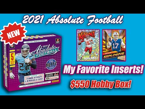 2021 Absolute Football Hobby Box - KABOOM! Hunting! My Favorite Insert!