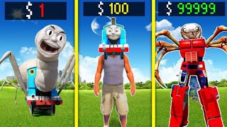 Franklin Upgrade into Giant Thomas Train in GTA5 | GTAV Avengers