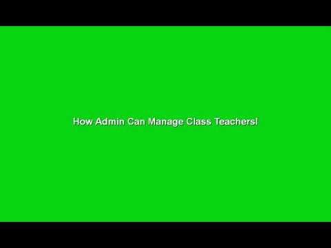 How To Map Class Teachers With Their Respective Classes Using Admin Panel ?