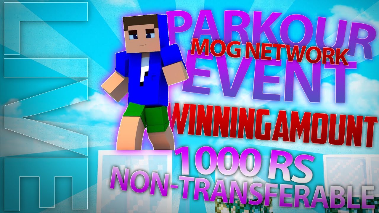 Minecraft Parkour Trailer MoG Network | Winner Will Get 1000rs(Non ...