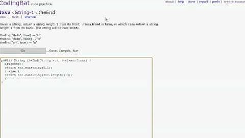 CodingBat.com Java Puzzles 11