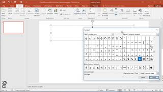 Insert a Symbol or Special Character in PowerPoint