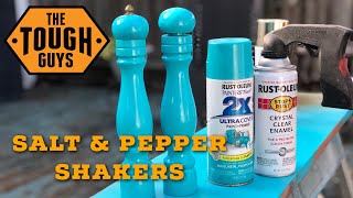 How To Refinish Wood Salt Pepper Shakers