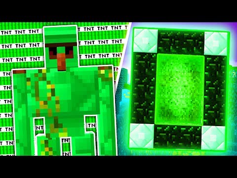 CRAFTING a Portal to the EMERALD DIMENSION | Minecraft Mods