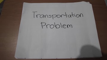 Assignment, Transportation, and Network Model Problems