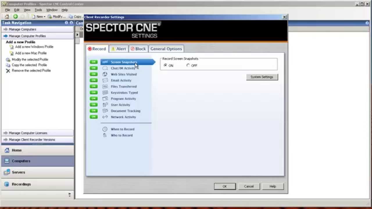 spector pro computer surveillance software