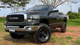 DODGE RAM 5.9 2007 COM SUSPENSÃO GRINGA, ESCAPE 8” E MUITOS UPGRADES!!!