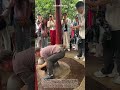 Rotating Fortune Stone : A Heavy Ancient Stone Turns Around Its Base When Visitors Push It