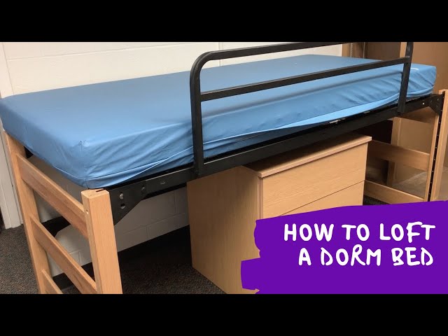 How To Loft A Dorm Bed At K-State (Lower It To What They Call A Captain Bed  Height) - Youtube