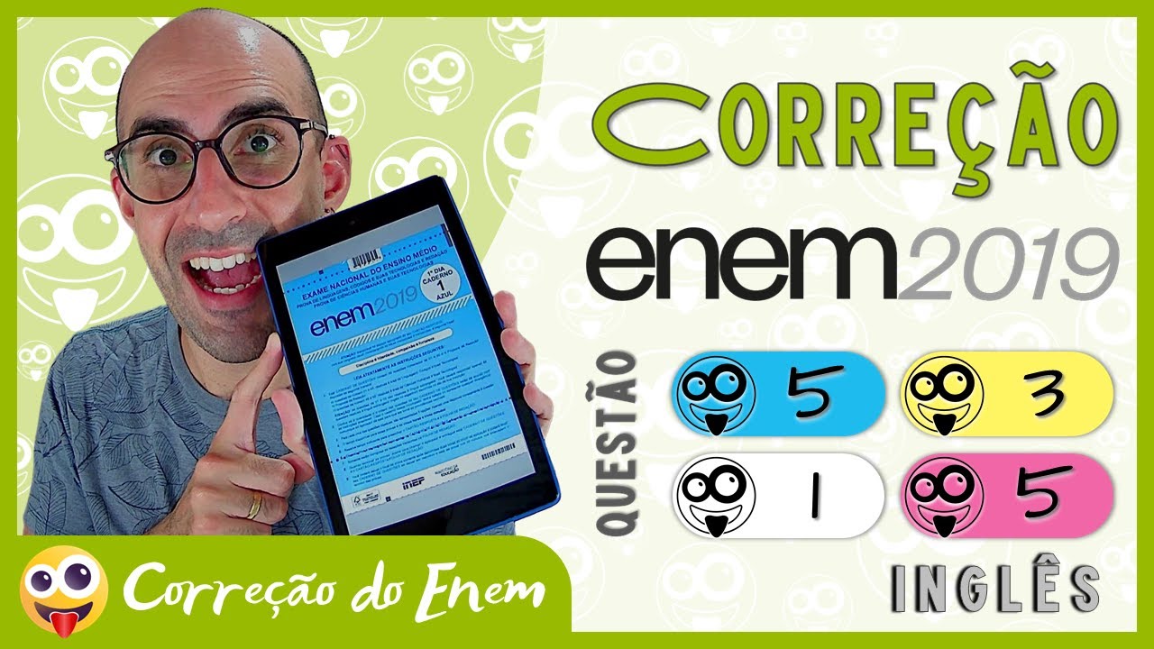 [CORREÇÃO DO ENEM] Questão 5 (inglês) - Enem 2019 - Prova azul ▷ How do you turn this thing on?