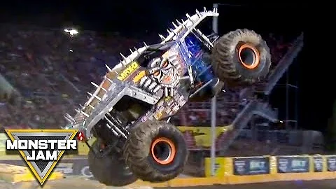 First ever Monster Jam truck reverse backflip - Ne...