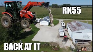 #52 Rural king rk55 back to gravel work extending parking.