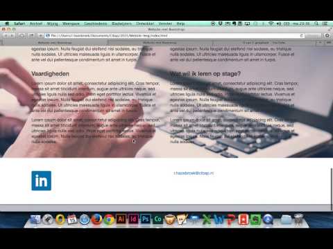 [Responsive website maken met Bootstrap] - Deel 6b: Footer maken (Deel 2)