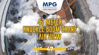 47 Meter Knuckle Boom Crane Air View