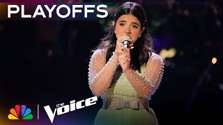 Teenager Julia Roome Performs Cyndi Lauper's 'True Colors' | The Voice Playoffs | NBC