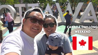 Exploring Ottawa During Canada Day Long Weekend | Walking Tour With A Baby