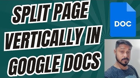 How to split page vertically in Google Docs