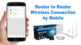 How to Setup Netis WF2419 Router as Repeater by Mobile - Connect Router to Router Wireless by Mobile