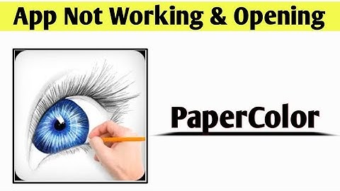 PaperColor App Not Working & Opening Crashing Problem Solved