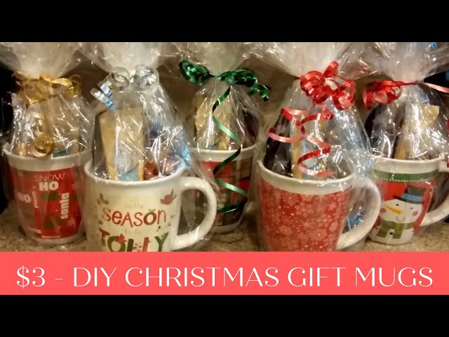 DIY Christmas gift mugs for $3 