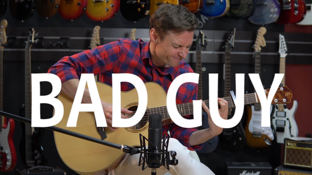 BAD GUY - Billie Eilish (fingerstyle guitar cover). Кавер на гитаре