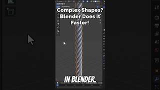Complex Shapes? Blender Does It Faster! 🔥  #blendertutorial #3dmodeling #blender