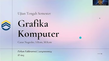 UTS Grafika Komputer | Algoritma DDA