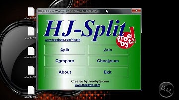 How to use HJsplit-Join .001 .002 .003 Files