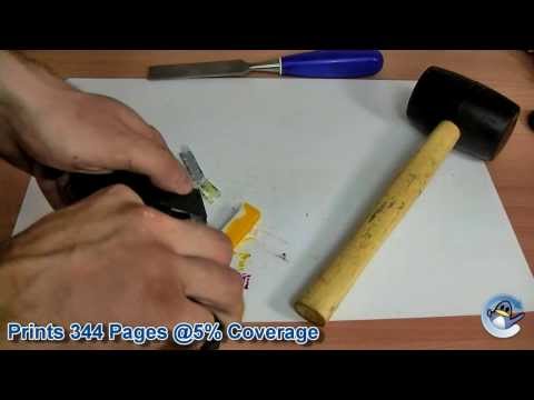 Inside Canon CLI-551Y Yellow Ink Cartridge Inside Canon CLI-551Y Yellow Ink Cartridge