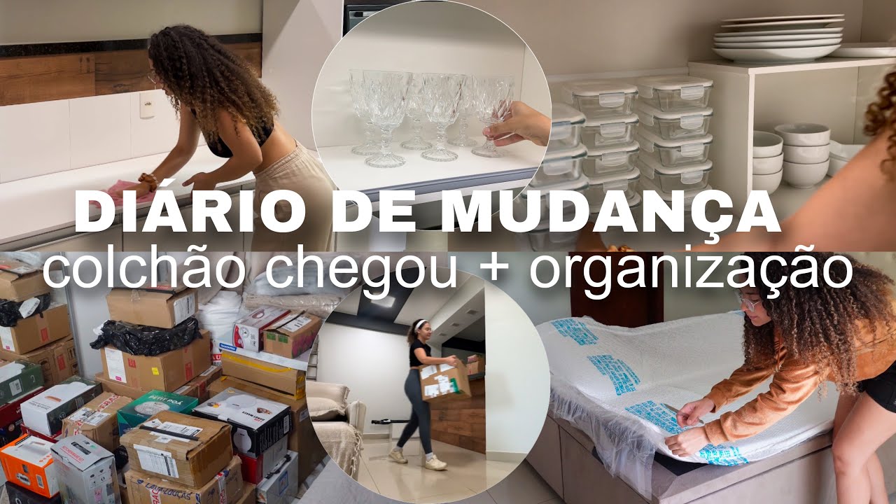 MUDANÇA PARA O APÊ - COLCHÃO EMMA CHEGOU + ORGANIZANDO A COZINHA ✨❤️😍