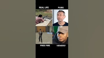 REAL LIFE VS PUBG VS FREE FIRE #pubgmobile #bgmi #freefire #funny #shorts