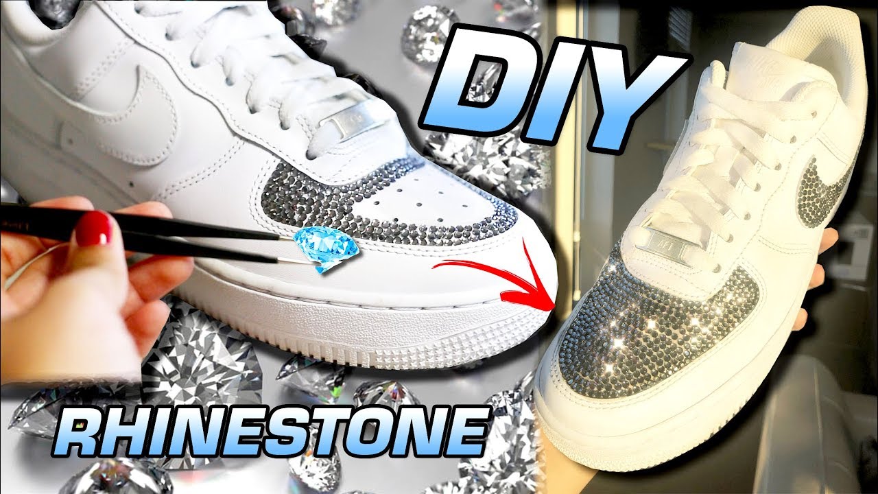 rhinestone air force ones