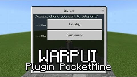 [NEW] WarpUI | PocketMine Plugin