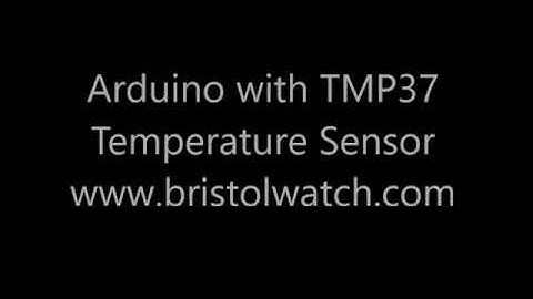 Arduino TMP37 Centigrade Temperature Sensor Tutorial
