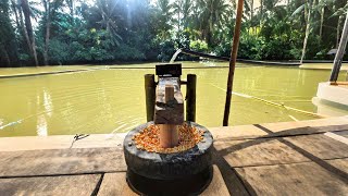 penumbuk jagung bertenaga air