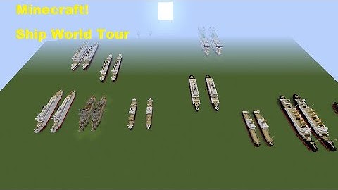 (50 Subs Special) Minecraft 1:5 Scale Ship World Tour